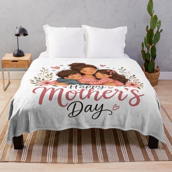 Item preview, Mother’s Day Sticker – Mom with Two Children Cute Family Love Design designed and sold by ֍ NishlaArts ֍.