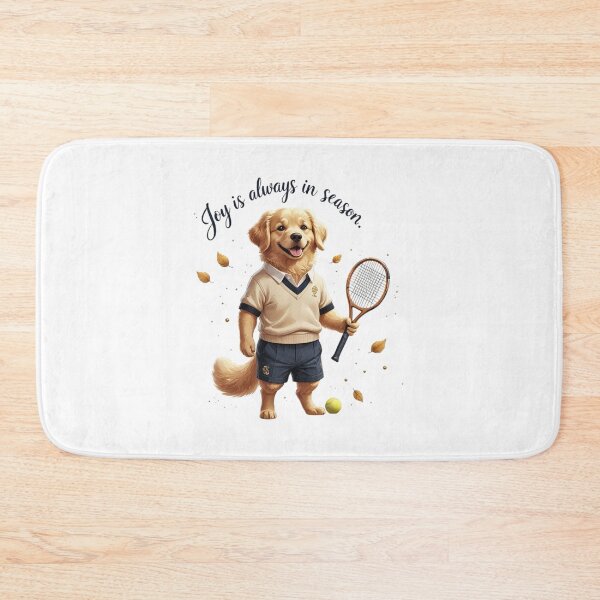 Item preview, Joy Is Always In Season Preppy Tennis Golden Retriever designed and sold by AQUILAKREO.