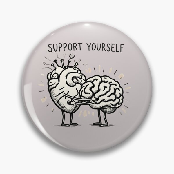 Item preview, Self-Care Brain Hug Illustration designed and sold by sanorastyle.