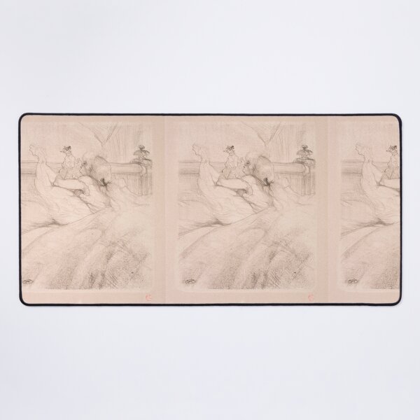 Item preview, Au Lit by Henri de Toulouse-Lautrec | Intimate Post-Impressionist Bedroom Art Poster designed and sold by artofuniverse.