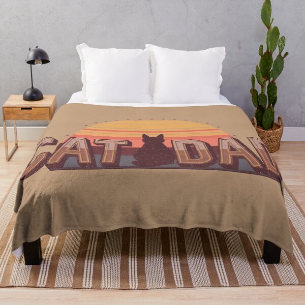 Item preview, Retro Cat Dad Sunset Vintage Cat Lover Design designed and sold by Lu7u.