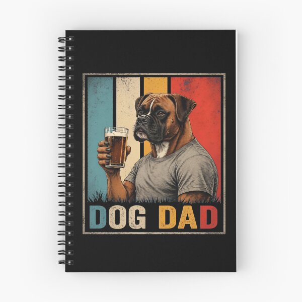 Item preview, Dog Dad Boxer Beer Vintage Retro Tee designed and sold by OlyvieArt.