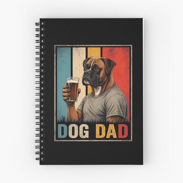 Item preview, Dog Dad Boxer Beer Vintage Retro Tee designed and sold by OlyvieArt.