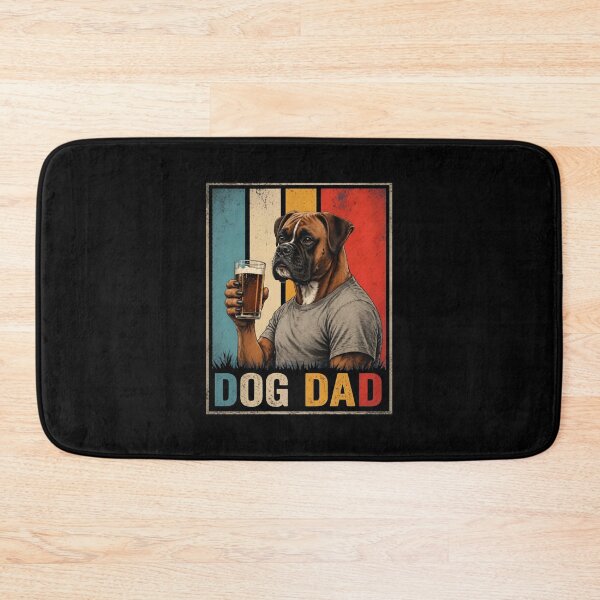 Item preview, Dog Dad Boxer Beer Vintage Retro Tee designed and sold by OlyvieArt.
