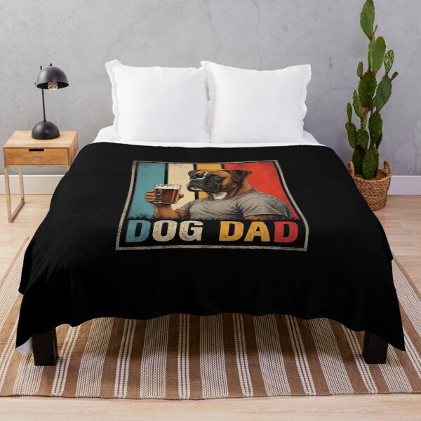 Item preview, Dog Dad Boxer Beer Vintage Retro Tee designed and sold by OlyvieArt.