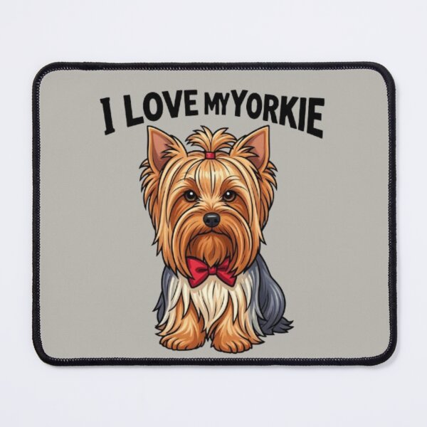 Item preview, I Love My Yorkie  Cute Dog Design designed and sold by Yorkie Magic Studio .