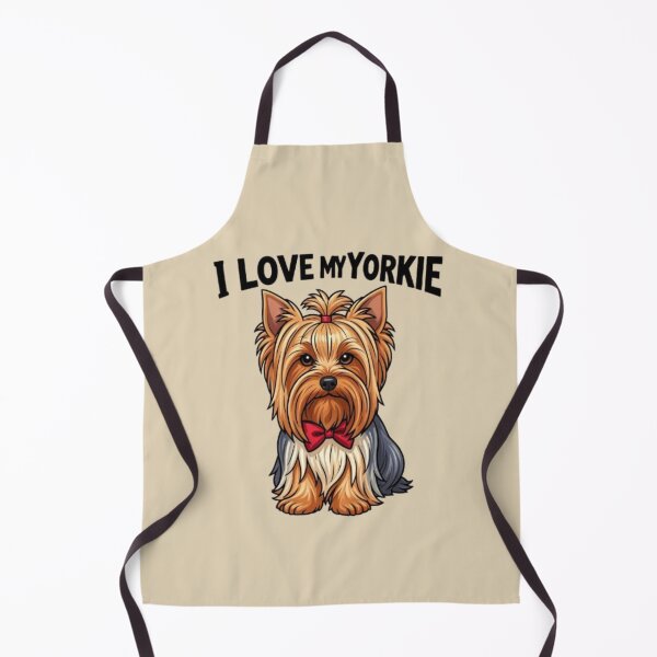 Item preview, I Love My Yorkie  Cute Dog Design designed and sold by Yorkie Magic Studio .