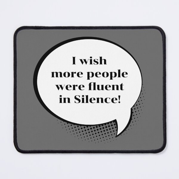 Item preview, Fluent in Silence Introvert Speech Bubble Sticker | Minimalist Aesthetic designed and sold by P-Design-Lab.