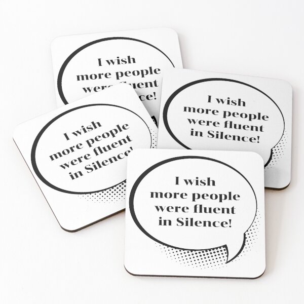 Item preview, Fluent in Silence Introvert Speech Bubble Sticker | Minimalist Aesthetic designed and sold by P-Design-Lab.