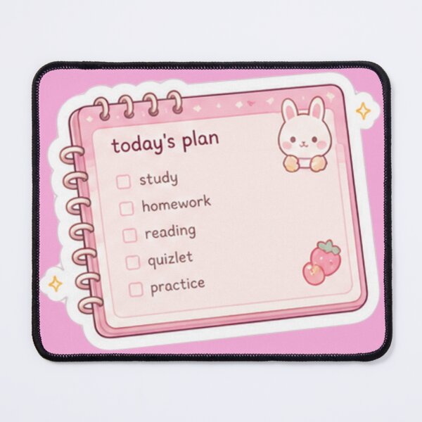 Item preview, Cute Kawaii Study Planner Sticker designed and sold by Christiana-Art.