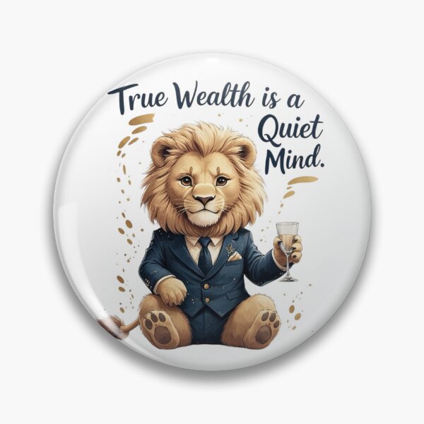 Item preview, True Wealth Is A Quiet Mind Elegant Lion Old Money Aesthetic designed and sold by AQUILAKREO.