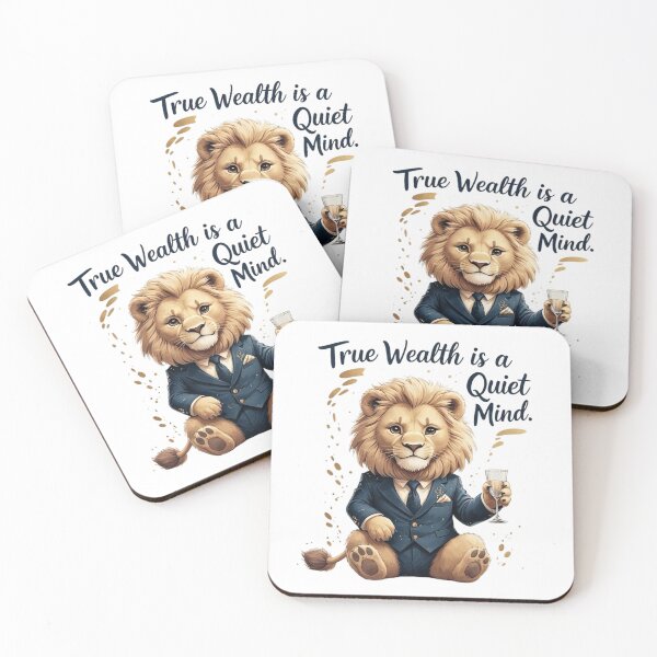 Item preview, True Wealth Is A Quiet Mind Elegant Lion Old Money Aesthetic designed and sold by AQUILAKREO.