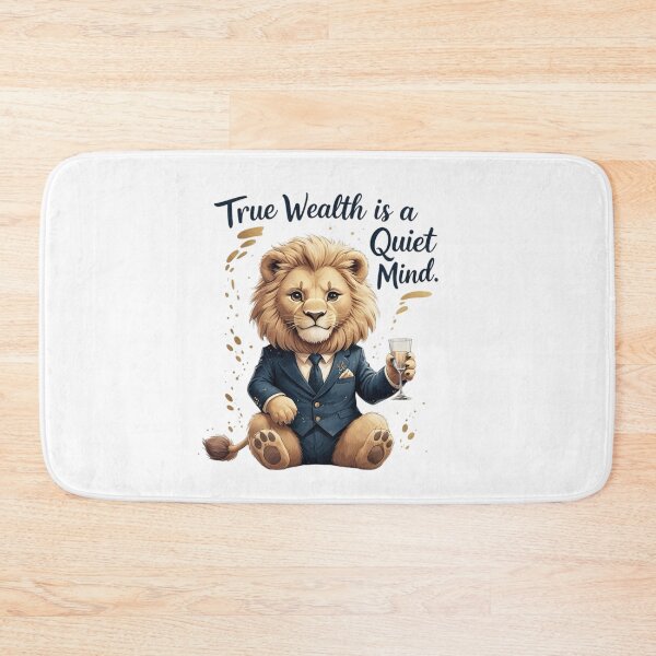 Item preview, True Wealth Is A Quiet Mind Elegant Lion Old Money Aesthetic designed and sold by AQUILAKREO.