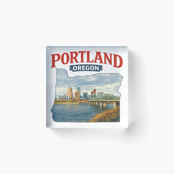 Item preview, Portland Oregon - Travel Art designed and sold by vectcd.