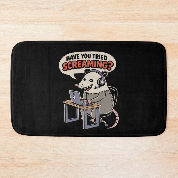 Item preview, Opossum screaming support designed and sold by coffeeman.