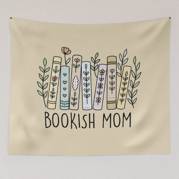 Item preview, Bookish mom - floral design for book lover designed and sold by Fantasy Cache.