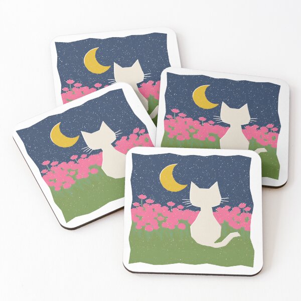 Item preview, Moon Garden Cat designed and sold by mellow-koko.