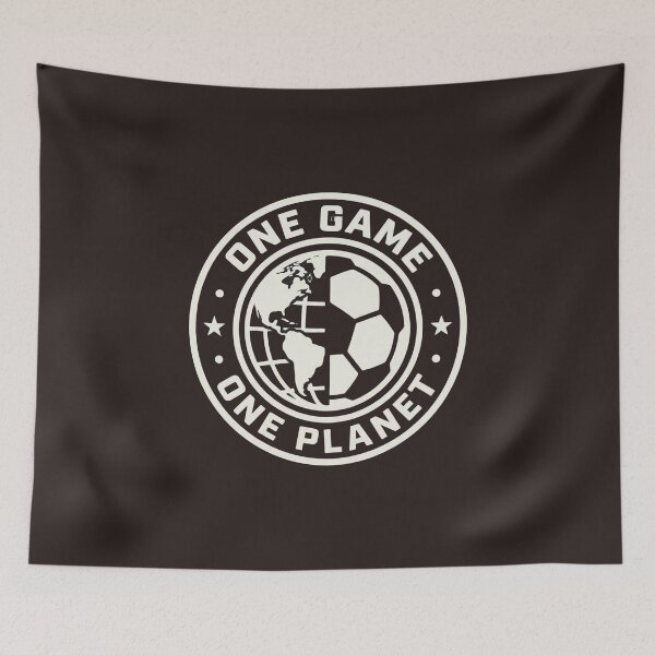 Item preview, One Game One Planet – Soccer Earth Emblem designed and sold by Thao-Studio.