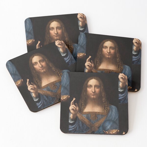 Item preview, Salvator Mundi by Leonardo da Vinci Renaissance Jesus Christ Portrait Poster designed and sold by artofuniverse.