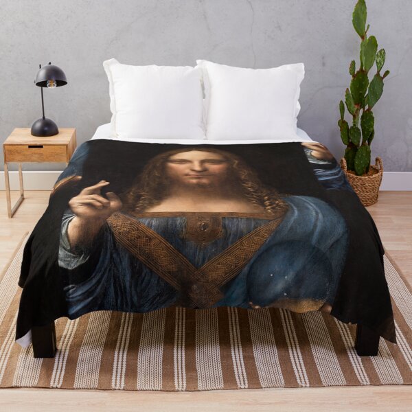 Item preview, Salvator Mundi by Leonardo da Vinci Renaissance Jesus Christ Portrait Poster designed and sold by artofuniverse.
