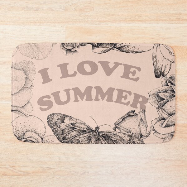Item preview, I Love Summer Floral Butterfly Art designed and sold by Flower Magic .