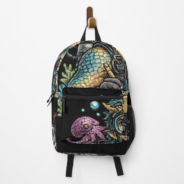 Item preview, Merman Marine Biologist Embroidered Patch Art | Fantasy Ocean Explorer Sticker | Underwater Scientist Mermaid Design designed and sold by Emoji Emblems.