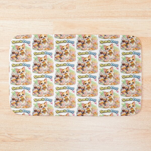 Item preview, Cute Snack Dog – Kawaii Corgi Eating Burger & Snacks | Funny Food Lover Puppy designed and sold by Clothes With Smiling Animals Walt Gral.