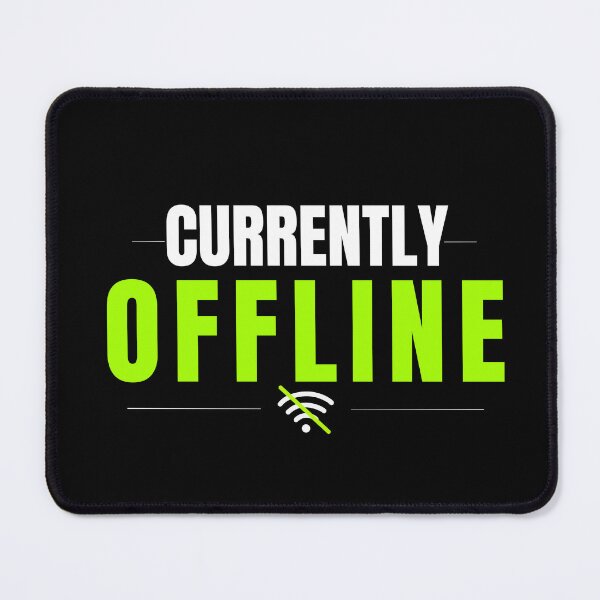 Item preview, Currently Offline Minimal Tech Humor Streetwear Typography Design designed and sold by Uvclick.