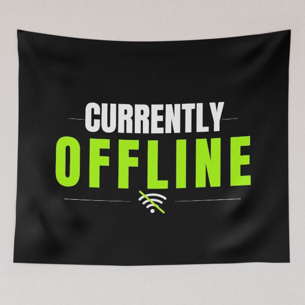 Item preview, Currently Offline Minimal Tech Humor Streetwear Typography Design designed and sold by Uvclick.