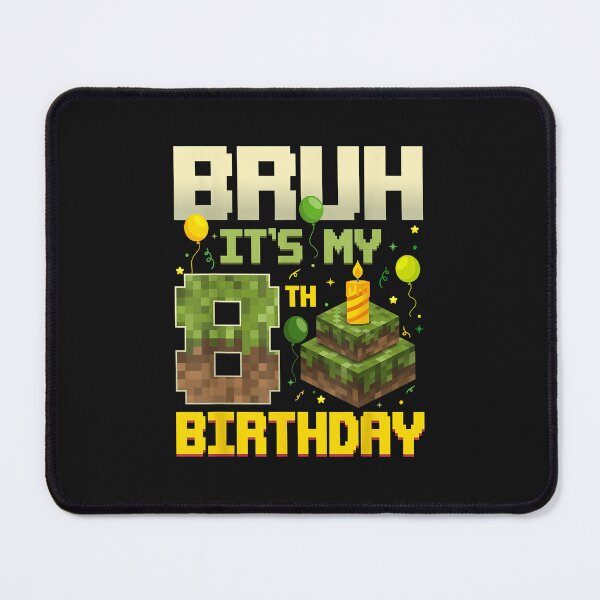 Item preview, Bruh It'S My 8Th Birthday Game Pixel Funny Birthday Boy T Sh designed and sold by DanMoor.