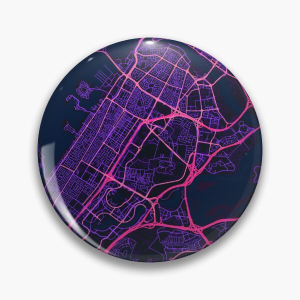 Item preview, Neon Style Map of , Dubai, UAE designed and sold by Enea Kelo.