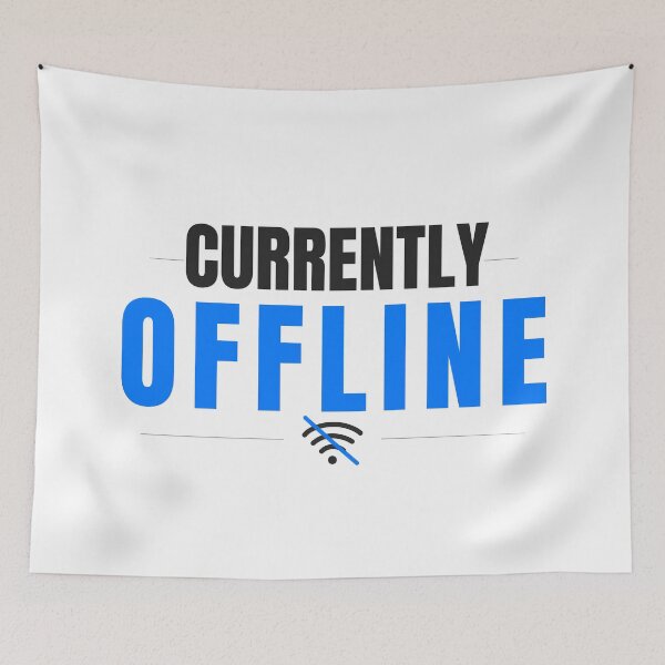Item preview, Currently Offline Minimalist Tech Quote Clean Modern Design designed and sold by Uvclick.