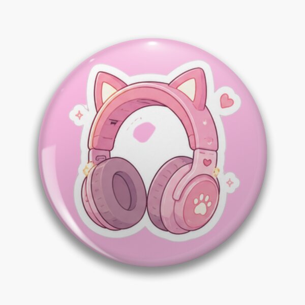 Item preview, Cute Pink Cat Ear Headphones designed and sold by Christiana-Art.
