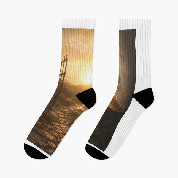 Item preview, Hand holds key before golden gate in light designed and sold by Cobaltcore78.