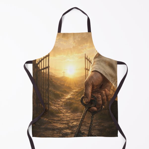 Item preview, Hand holds key before golden gate in light designed and sold by Cobaltcore78.