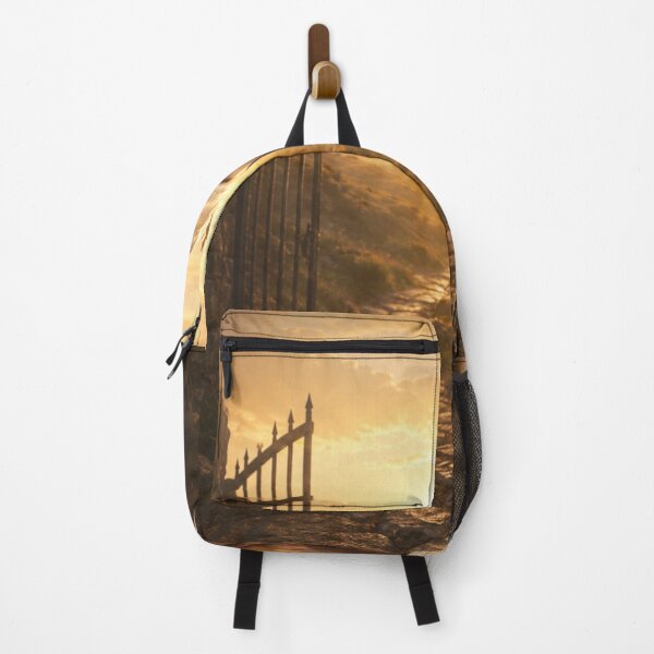 Item preview, Hand holds key before golden gate in light designed and sold by Cobaltcore78.