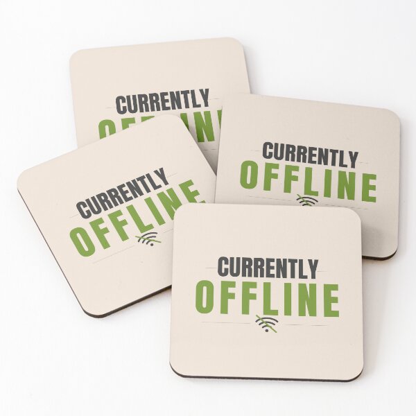 Item preview, Currently Offline Aesthetic Beige Digital Detox Minimal Design designed and sold by Uvclick.