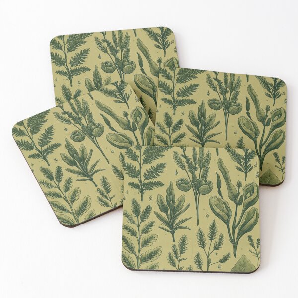 Item preview, intage Paleobotanical Illustration in Earthy Tones designed and sold by BriSher.