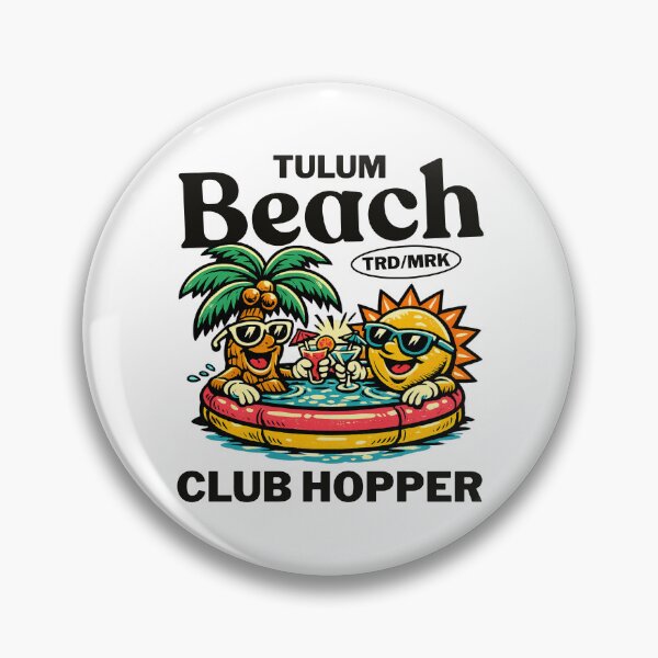 Item preview, Tulum beach club hopper designed and sold by Mascot Riot Studio.