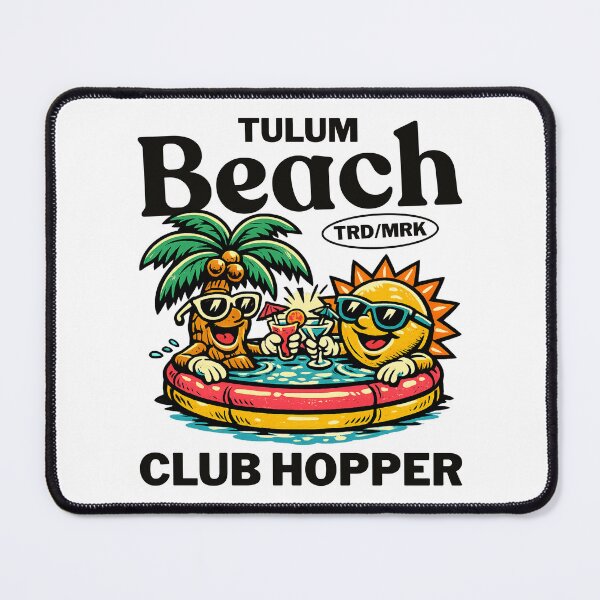Item preview, Tulum beach club hopper designed and sold by Mascot Riot Studio.