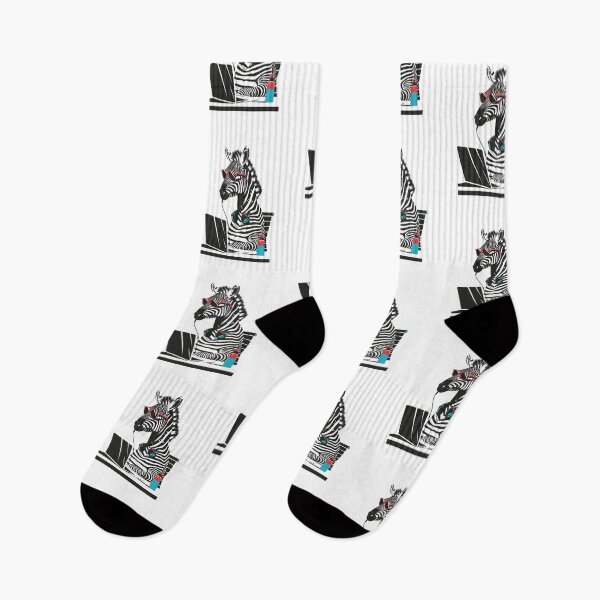 Item preview, Cool Zebra Student  Urban Tech Back to School Art designed and sold by BoxofMoments.