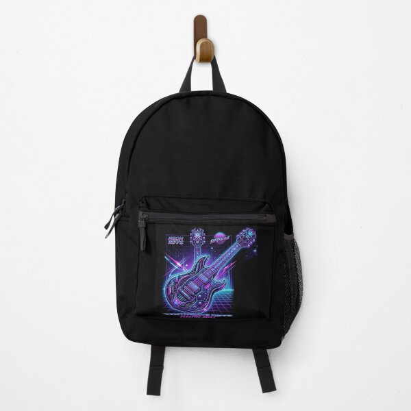 Item preview, Synthwave Electric Skull Guitar - Neon Retro 80s Cyberpunk Art designed and sold by Style-InkPulse.