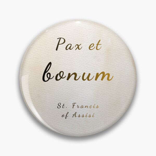 Item preview, Peace and All Good - St. Francis of Assisi Saint Quote Art designed and sold by Très Joli Brothers.