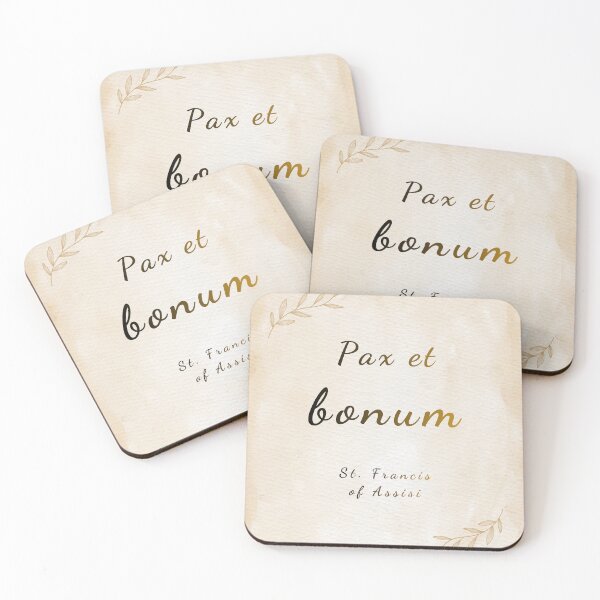 Item preview, Peace and All Good - St. Francis of Assisi Saint Quote Art designed and sold by Très Joli Brothers.