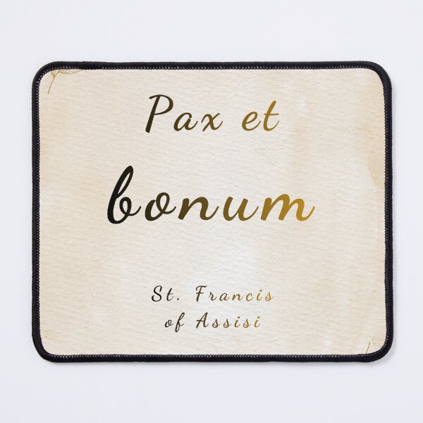Item preview, Peace and All Good - St. Francis of Assisi Saint Quote Art designed and sold by Très Joli Brothers.