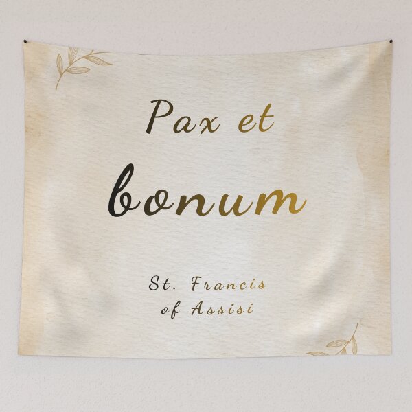 Item preview, Peace and All Good - St. Francis of Assisi Saint Quote Art designed and sold by Très Joli Brothers.
