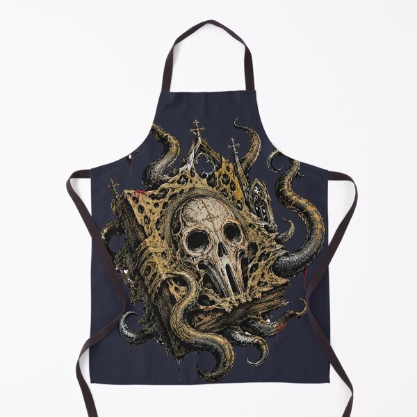 Item preview, Gothic style illustration of the Necronomicon book designed and sold by Jani-art-world.