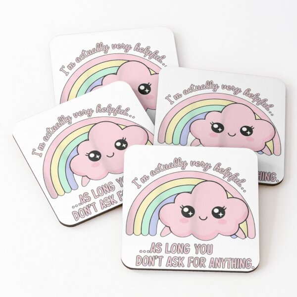 Item preview, I’m Actually Very Helpful Funny Kawaii Cloud Humor designed and sold by Wit & Wear.