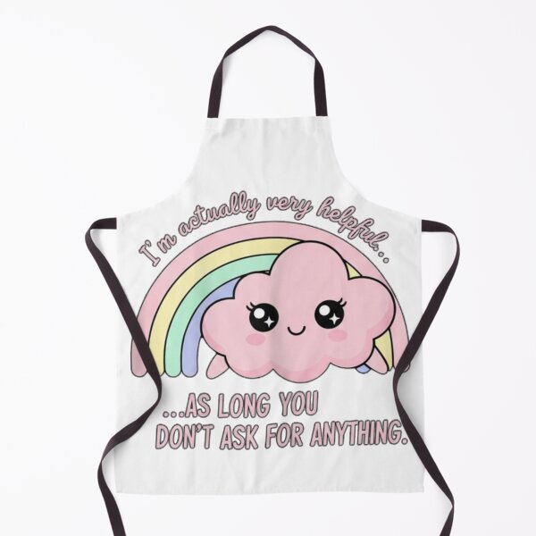 Item preview, I’m Actually Very Helpful Funny Kawaii Cloud Humor designed and sold by Wit & Wear.