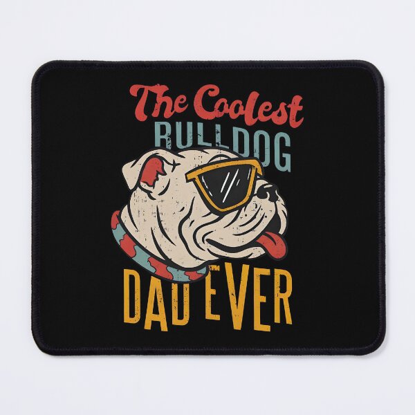 Item preview, The Coolest Bulldog Dad Ever Retro Dog Shirt designed and sold by OlyvieArt.